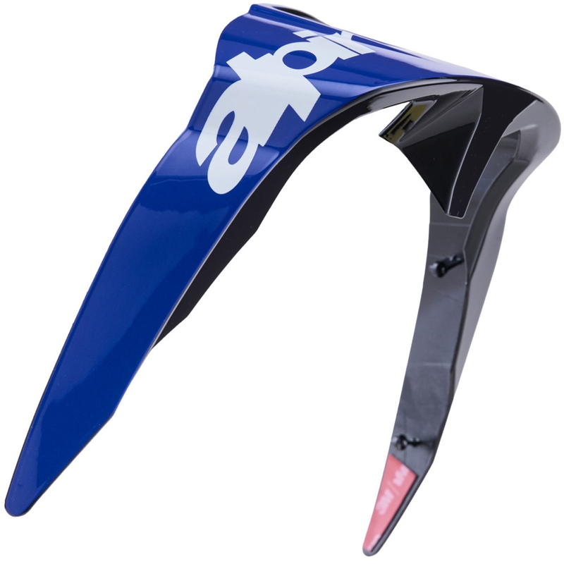 Aerodinamični spojler za motoristične čelade Alpinestars Supertech R10 Arius standardnega profila modro-belo-črne barve