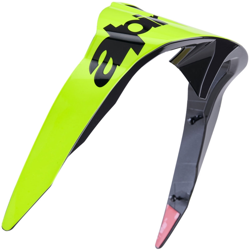 Aerodinamični spojler za motoristično čelado Alpinestars Supertech R10 Arius standardnega profila, fluo rumeno-črna