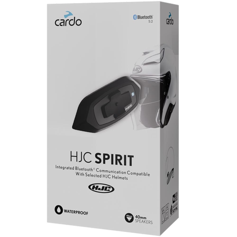 Interkom za motor Cardo HJC Spirit, črne barve