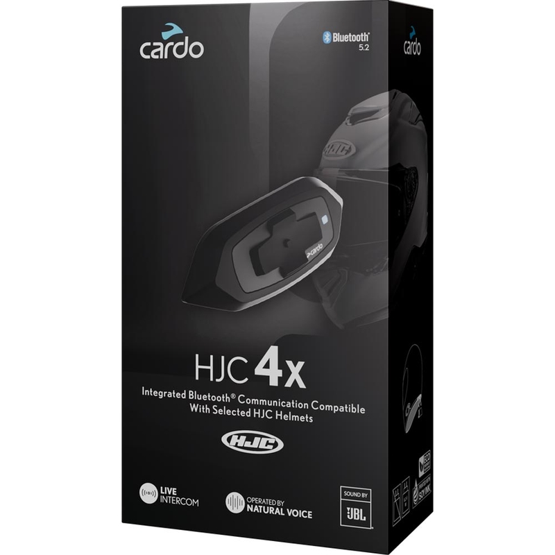Motoristični interkom Cardo HJC 4X črne barve