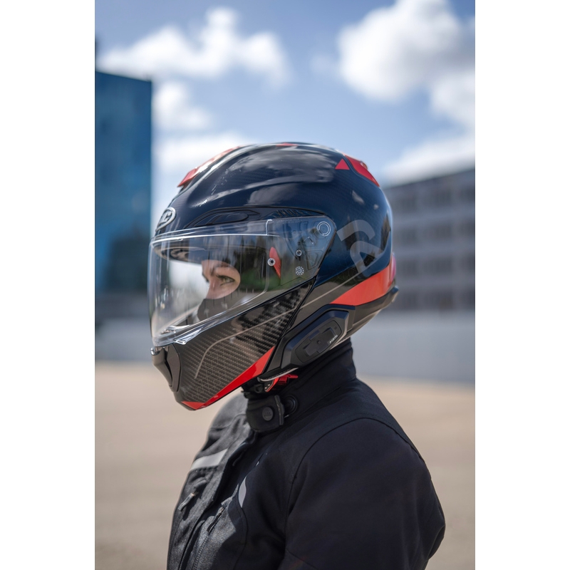Motoristični interkom Cardo HJC Packtalk črne barve