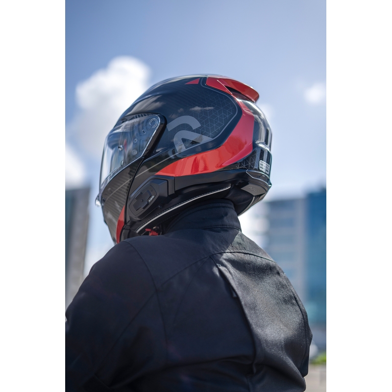 Motoristični interkom Cardo HJC Packtalk črne barve