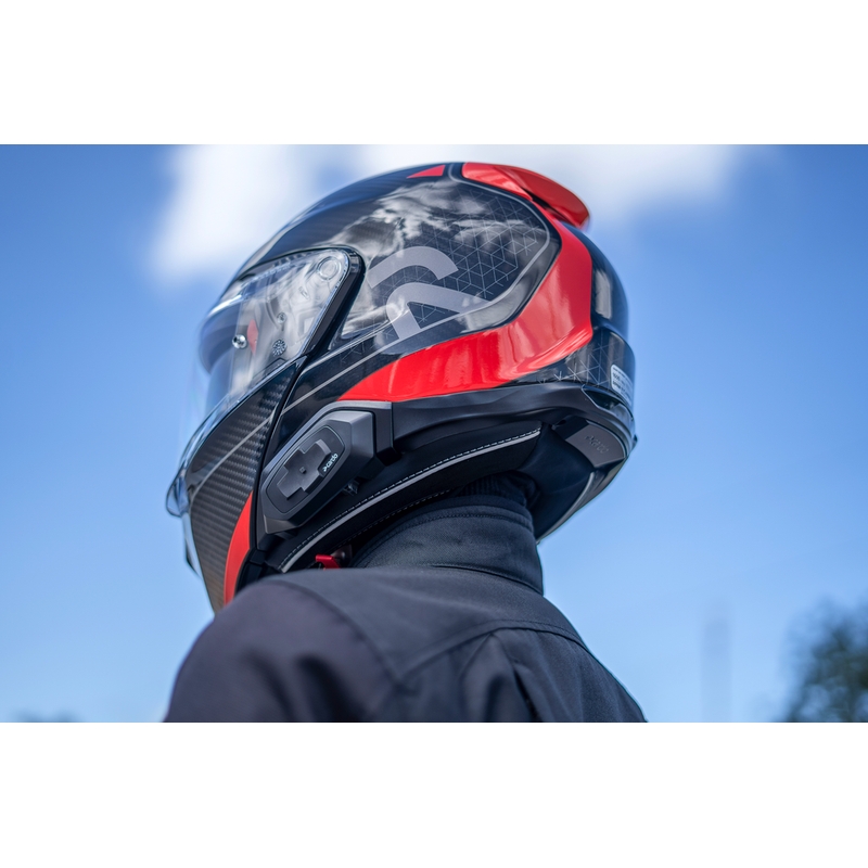 Motoristični interkom Cardo HJC Packtalk črne barve