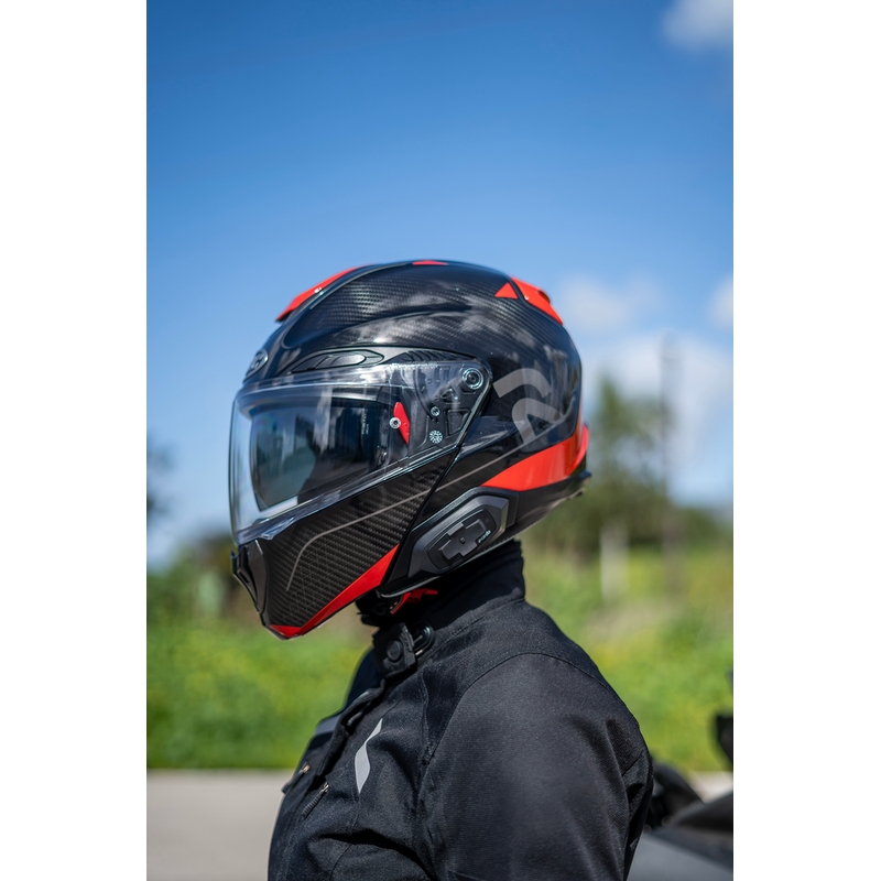 Motoristični interkom Cardo HJC Packtalk črne barve