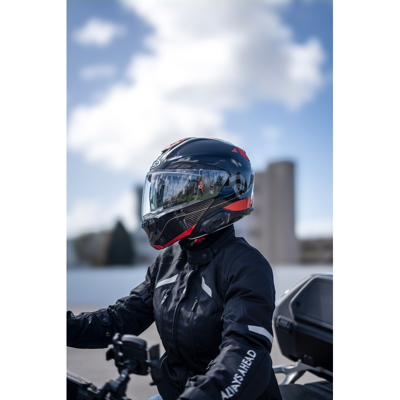Motoristični interkom Cardo HJC Packtalk črne barve