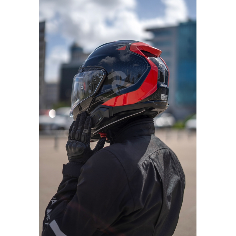 Motoristični interkom Cardo HJC Packtalk črne barve