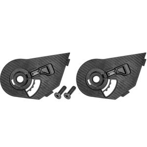 Mehanizem vizirja za motoristične čelade ZED F19 črne barve