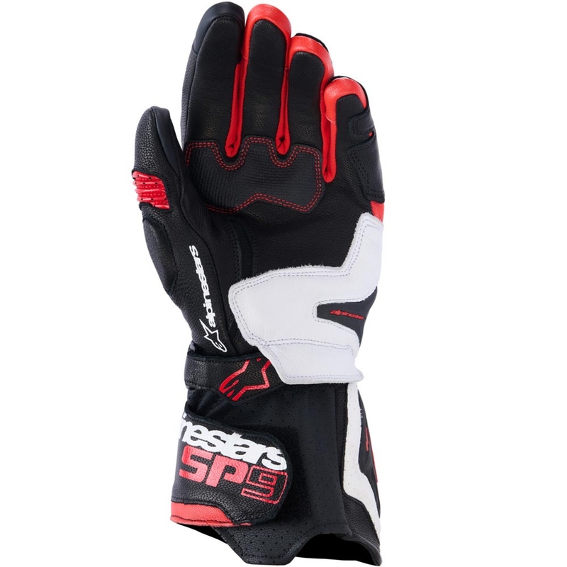 Moto rokavice Alpinestars SP-9 črno-belo-rdeče