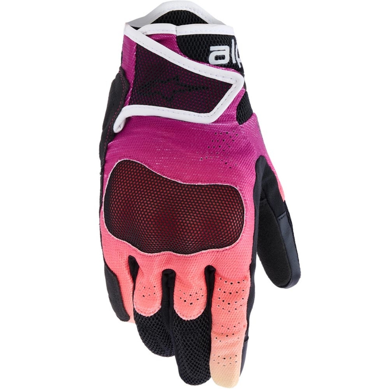 Ženske motoristične rokavice Alpinestars Stella Mogress Airflow v gradientno črni barvi