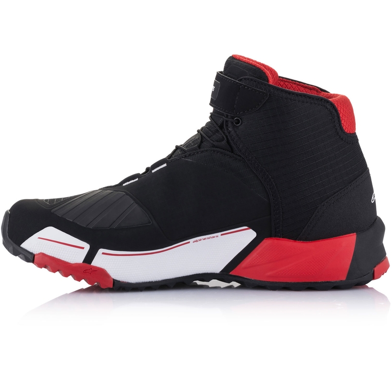 Kolekcija motorističnih škornjev Alpinestars CR-X Drystar MM93 črno-rdeče-bela