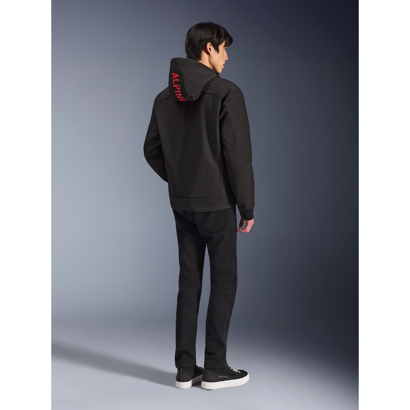 Alpinestars RADIUM TECH HOODIE motoristična jopa črno-rdeča