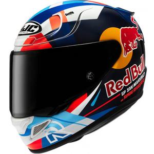 Celoobrazna motoristična čelada HJC RPHA 12 Red Bull Misano GP 2 MC21 modro-belo-rdeča