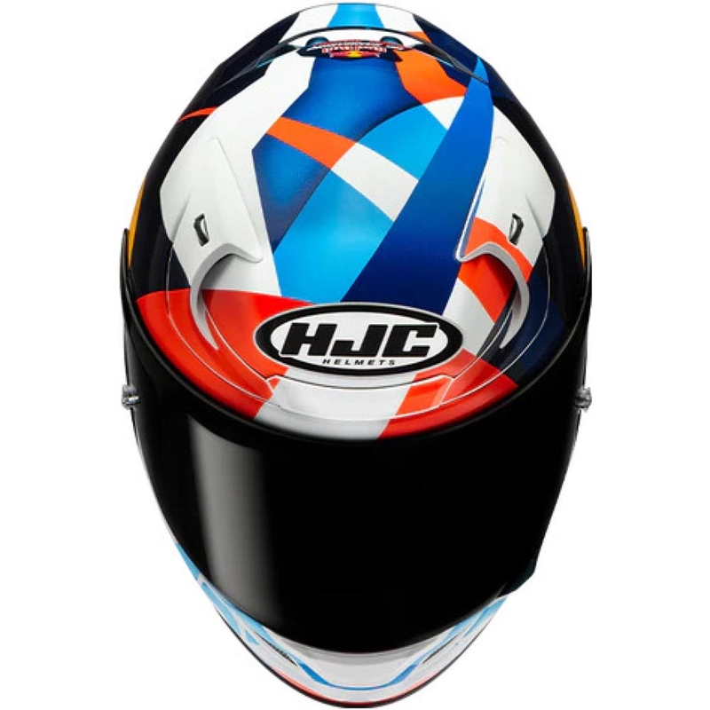 Celoobrazna motoristična čelada HJC RPHA 12 Red Bull Misano GP 2 MC21 modro-belo-rdeča