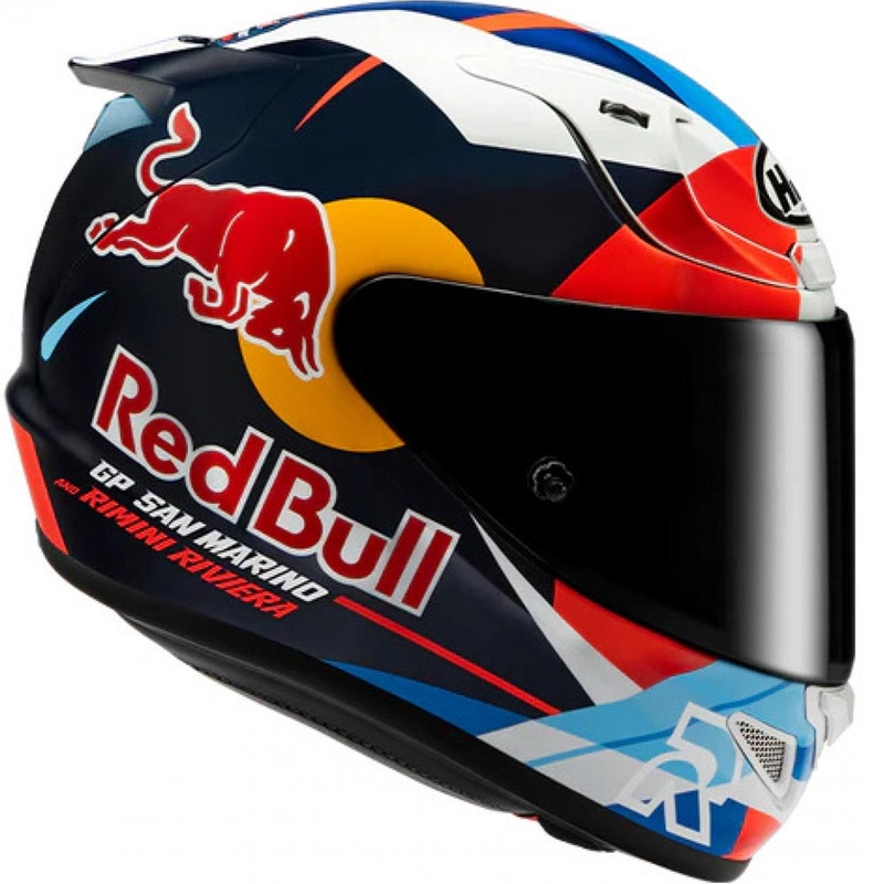 Celoobrazna motoristična čelada HJC RPHA 12 Red Bull Misano GP 2 MC21 modro-belo-rdeča