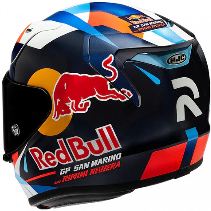 Celoobrazna motoristična čelada HJC RPHA 12 Red Bull Misano GP 2 MC21 modro-belo-rdeča