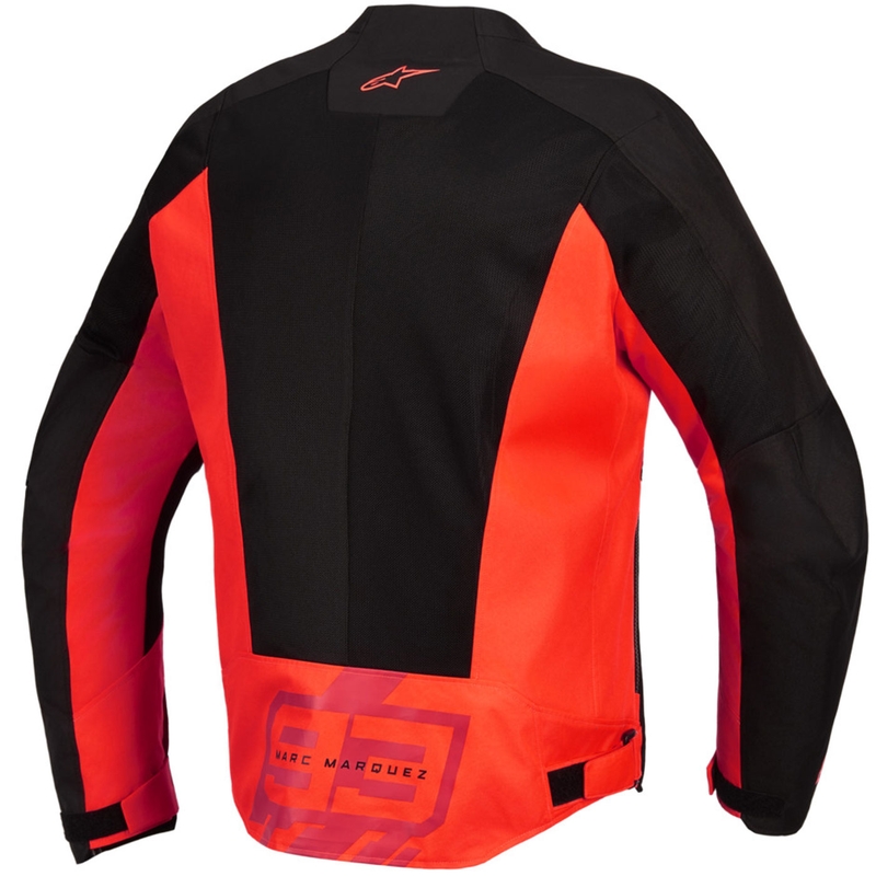 Moto jakna Alpinestars C-1 AIR MM93, fluo kolekcija, rdeče-rdeče-črna