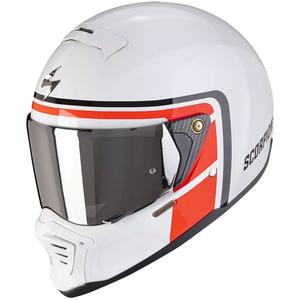 Moto čelada Scorpion EXO-HX1 NOSTALGIA belo-rdeče-črna - II. kakovost