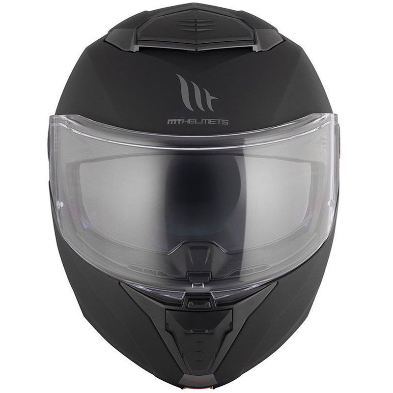 Preklopna motoristična čelada MT ATOM 2 SV SOLID A1 črna mat - II. kakovost