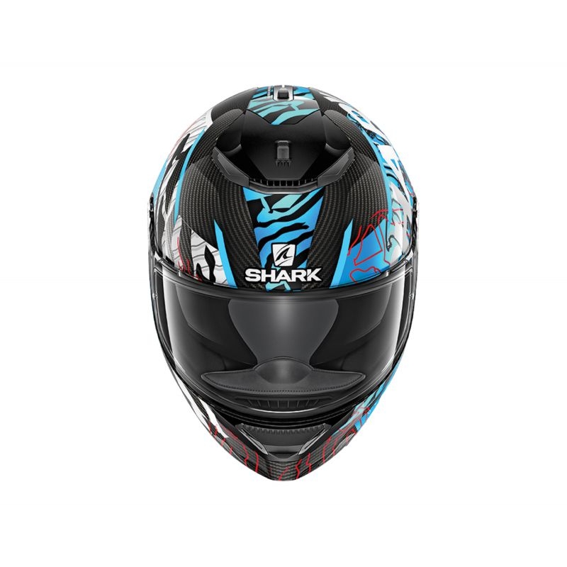 Integralna čelada SHARK SPARTAN CARBON Daksha črno-bela-modra