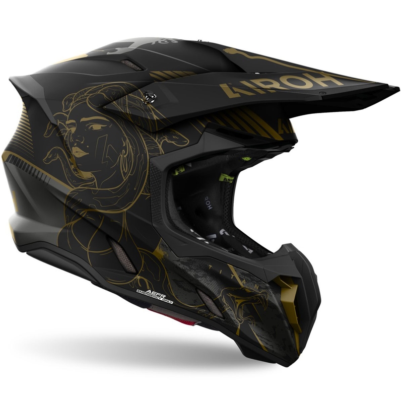 Motokros čelada Airoh Twist 3 Titan mat