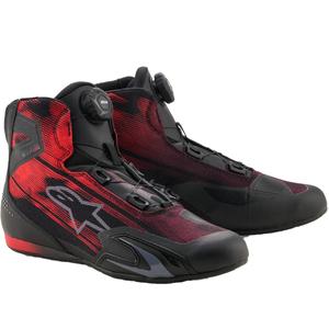 Moto škornji Alpinestars Celer Vented črno-rdeči