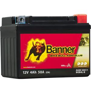 AGM akumulator Banner Bike Bull AGM PLUS 504 11 / BGB4L-B - GB4L-B