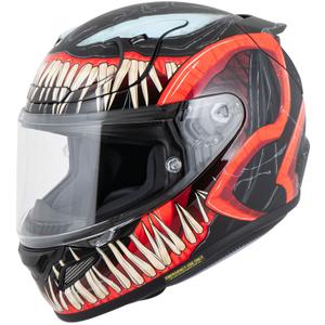 Moto čelada HJC RPHA 12 Venom 3 Marvel s polnim obrazom, črno-rdeča