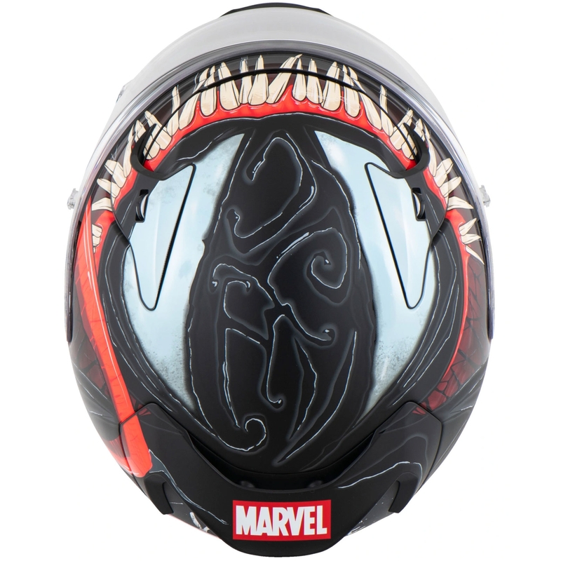 Moto čelada HJC RPHA 12 Venom 3 Marvel s polnim obrazom, črno-rdeča