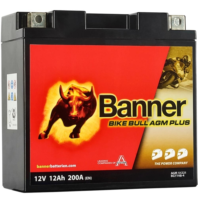AGM akumulator Banner Bike Bull AGM PLUS AGM PLUS 512 21 / BGT14B-4 - GT14B-4