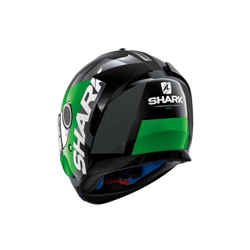 Integralna čelada SHARK SPARTAN Apics black-grey-green razprodaja