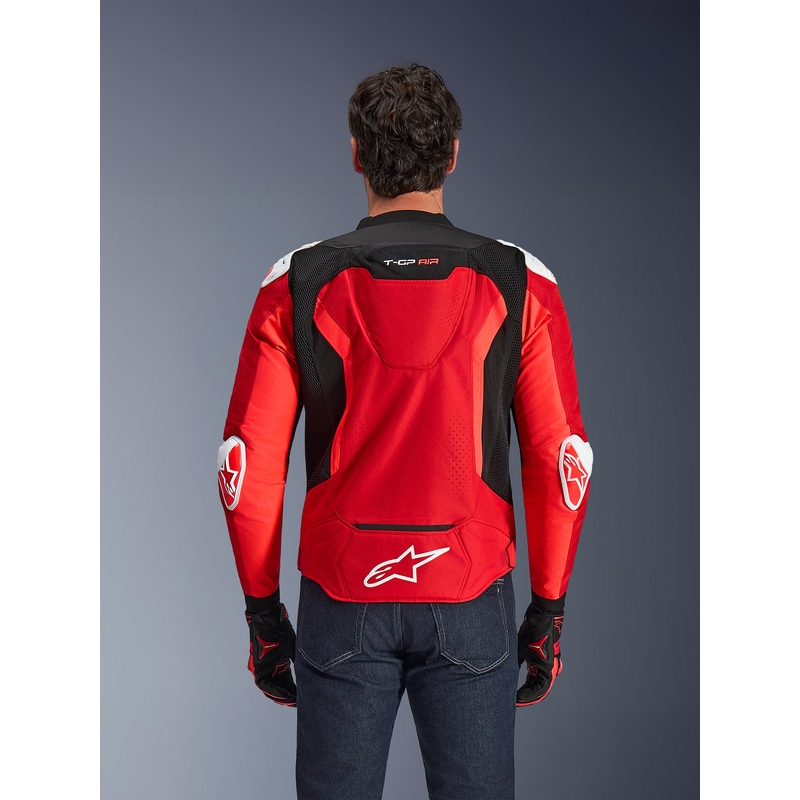Moto jakna Alpinestars T-GP Air rdeča-fluo rdeča-bela-črna