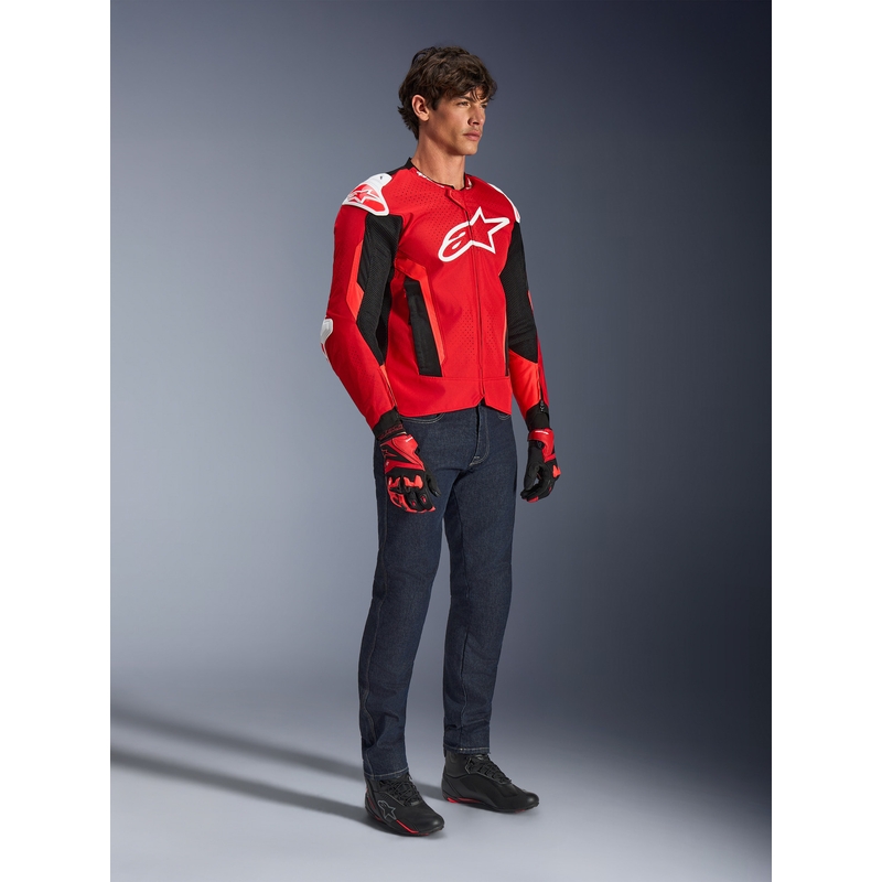 Moto jakna Alpinestars T-GP Air rdeča-fluo rdeča-bela-črna