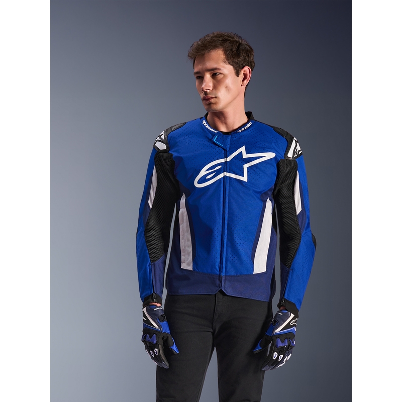 Moto jakna Alpinestars T-GP Air modro-belo-črna