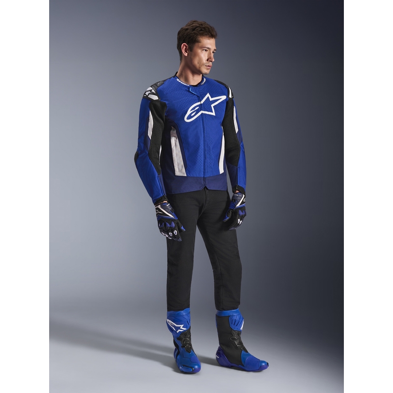 Moto jakna Alpinestars T-GP Air modro-belo-črna