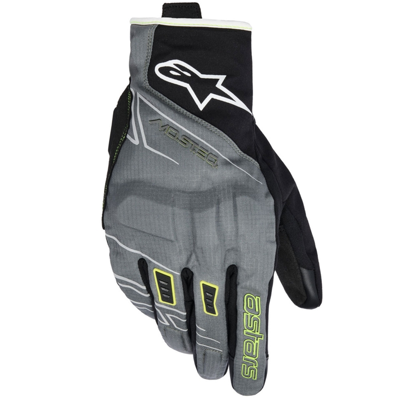 Alpinestars MOBLAST VODOTESNE motoristične rokavice sivo-črne-fluo rumeno-bele