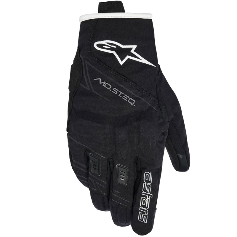 Ženske motoristične rokavice Alpinestars STELLA MOBLAST WATERPROOF črno-bele, umazano bele barve