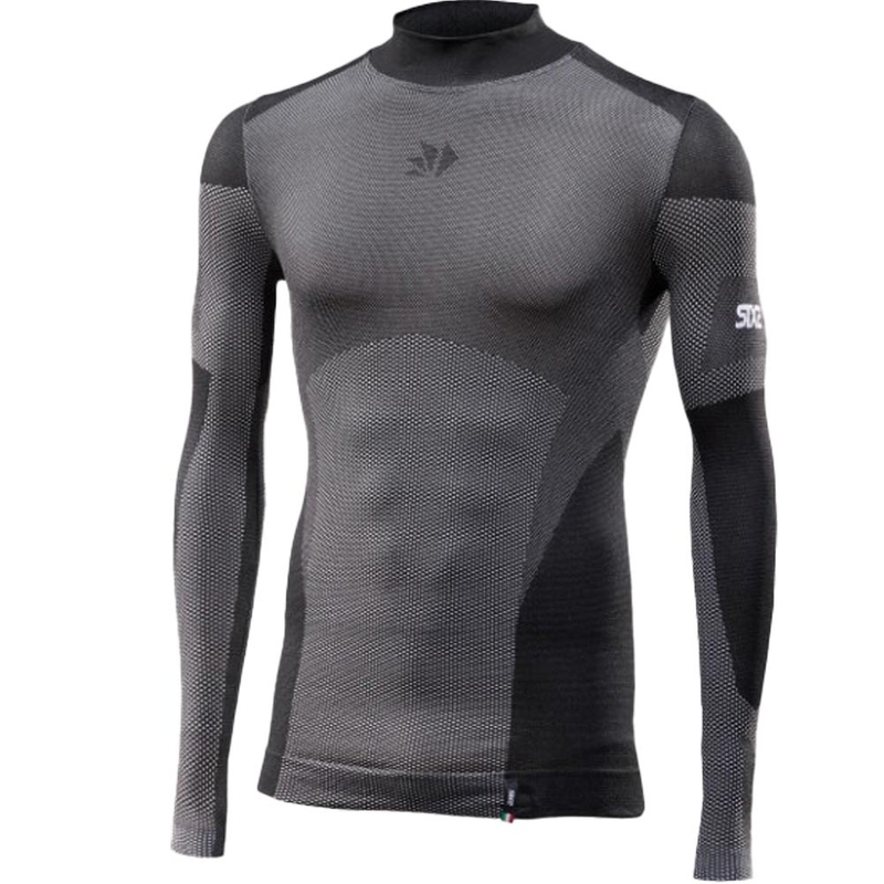 Funkcionalna majica z dolgimi rokavi SIXS BT TS3L V2 črna karbonska