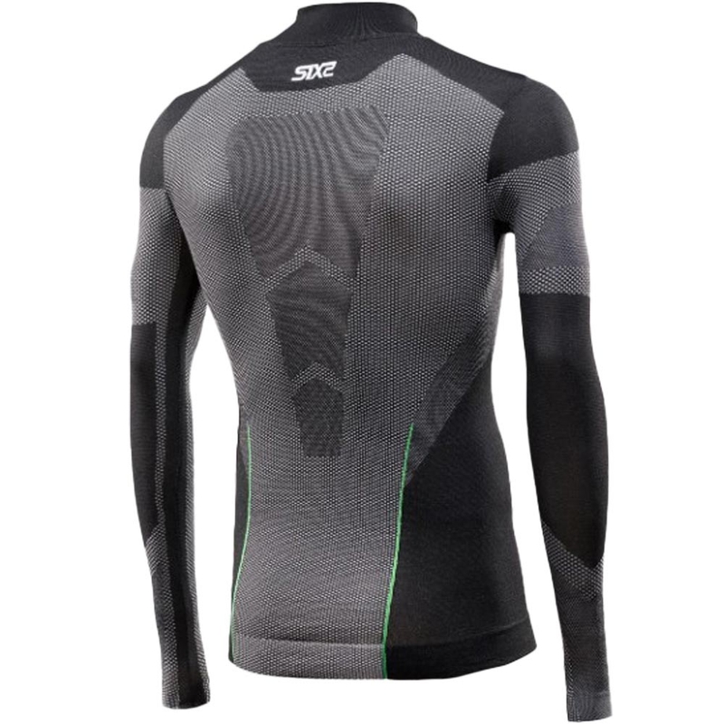 Funkcionalna majica z dolgimi rokavi SIXS BT TS3L V2 črna karbonska