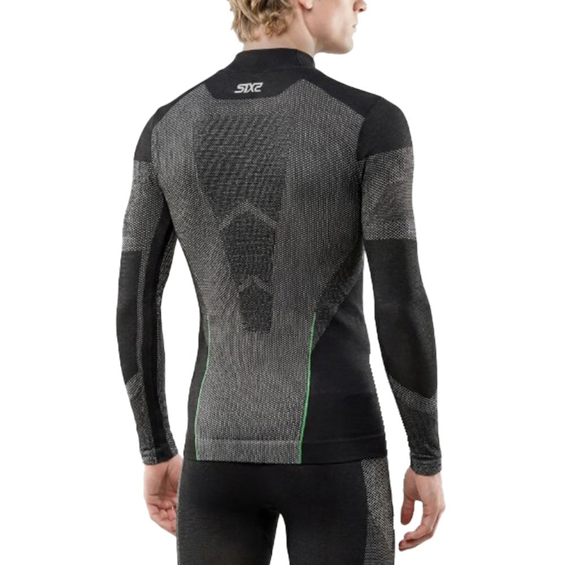 Funkcionalna majica z dolgimi rokavi SIXS BT TS3L V2 črna karbonska