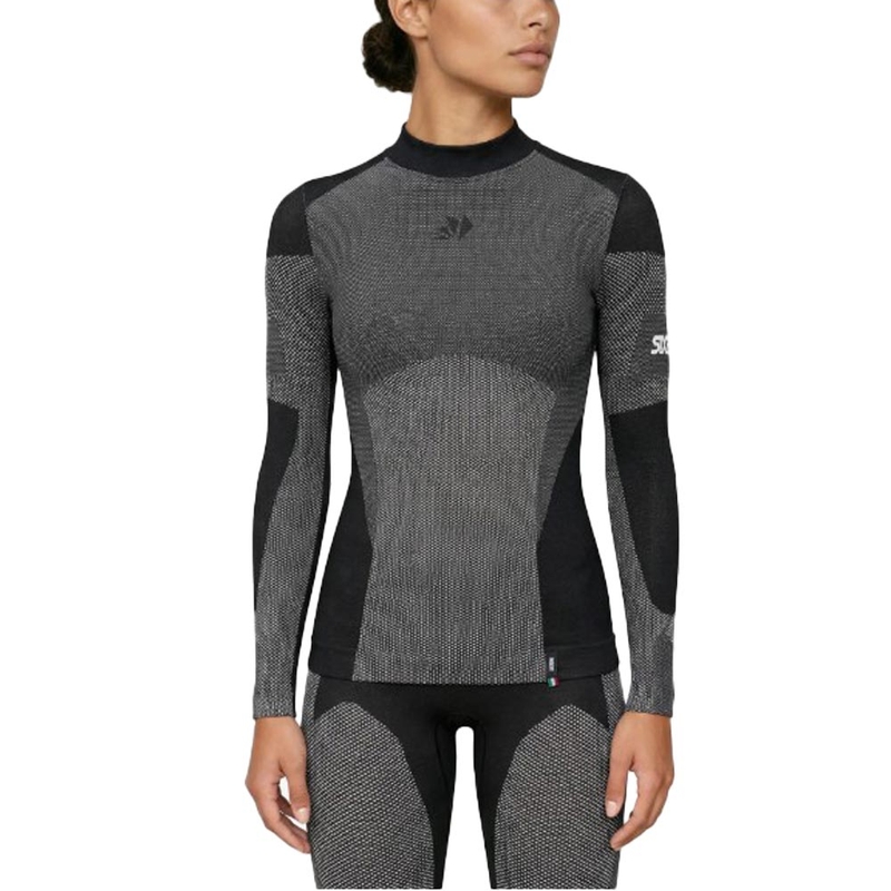 Funkcionalna majica z dolgimi rokavi SIXS BT TS3L V2 črna karbonska