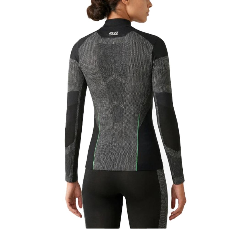 Funkcionalna majica z dolgimi rokavi SIXS BT TS3L V2 črna karbonska