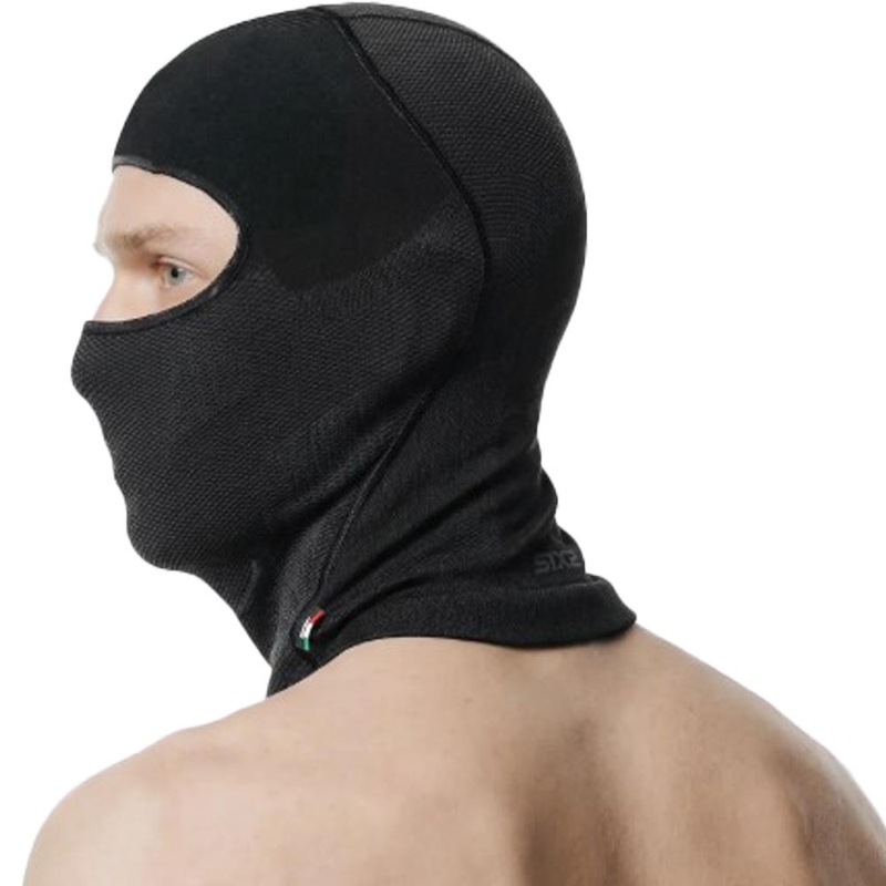 Čelada SIXS BT DBXL V2 s kapuco črno-temno siva