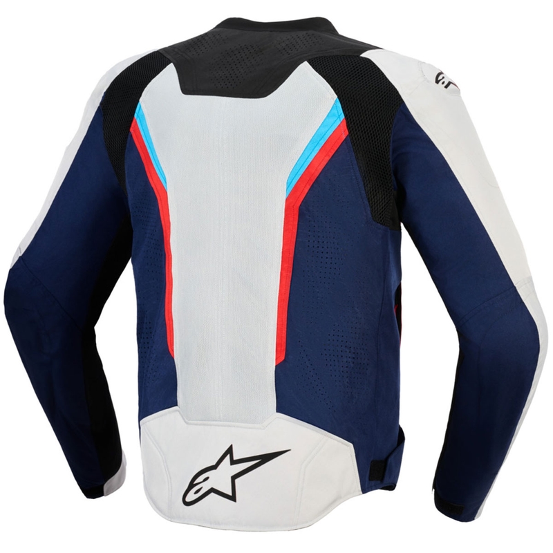 Moto jakna Alpinestars AST V3 Air bela-modra-rdeča-črna