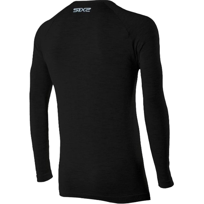 Termo majica z dolgimi rokavi SIXS TS2 MERINOS črna