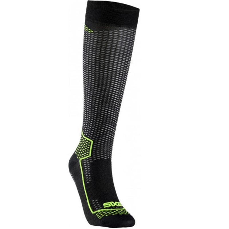 Funkcionalne dokolenke SIXS LONG V3 črne karbonsko-rumene