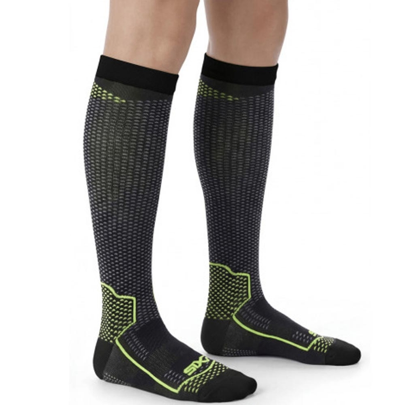 Funkcionalne dokolenke SIXS LONG V3 črne karbonsko-rumene