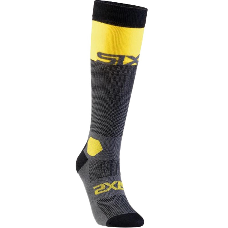 Funkcionalne dokolenke SIXS LONG RACING V2 temno sivo-rumene