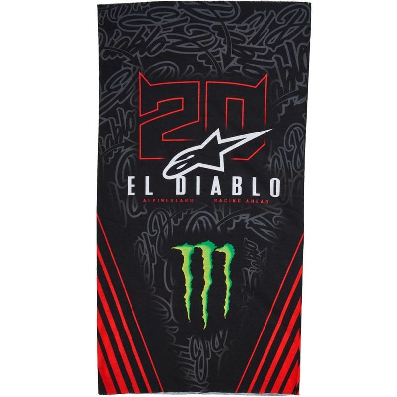 Alpinestars FQ20 Monster Collection Ovratnik Črno-Fluo Rdeče-Modro-Zelene