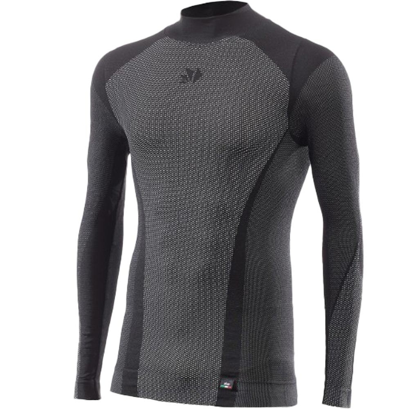 Funkcionalna majica z dolgimi rokavi SIXS TS3 V2 črna karbonska