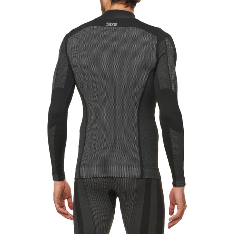 Funkcionalna majica z dolgimi rokavi SIXS TS3 V2 črna karbonska